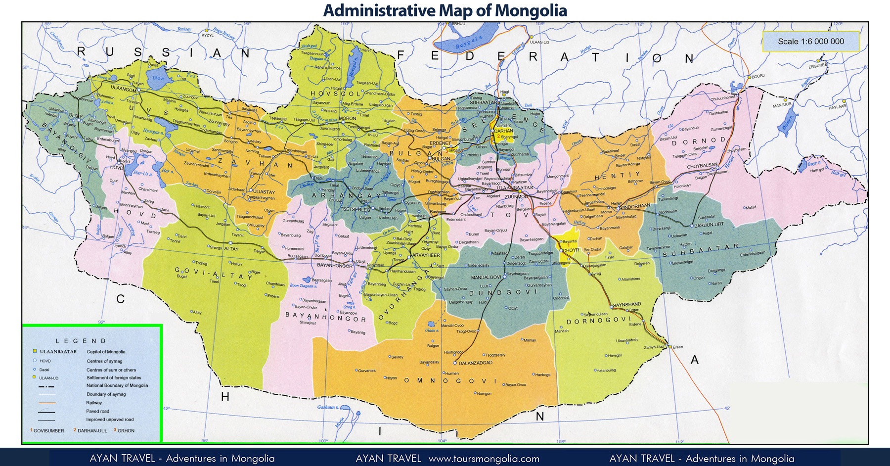 Mongolei Karten - Horseback Mongolia